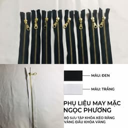 Dây kéo khoá đồng HKK răng#5 dài 50cm 70cm chuyên thay áo da xịn 2