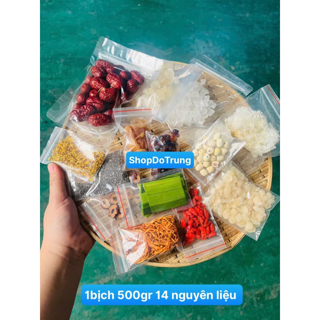 Sét Chè Dưỡng Nhan 500gr 14 vị Thơm Ngon Tôt Cho Sức Khoẻ