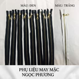 Dây kéo khoá đồng HKK răng#5 dài 50cm 70cm chuyên thay áo da xịn 1