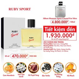 Nước hoa nam Sport - NAM TÍNH, CUỐN HÚT (100ML) 4