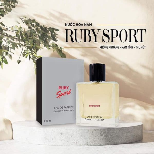 Nước hoa nam lịch lãm Ruby Sport 50ml chính hãng