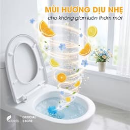 Gel khử mùi, khử khuẩn bồn cầu Power Gel Toilet Cleaner ECODEALS 70g - Sạch bóng, thơm mát suốt tuần 6