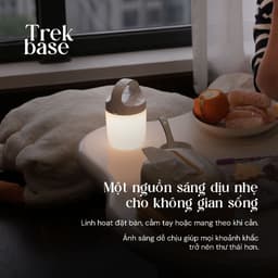 Đèn cầm tay đa năng pin 24h 9 chế độ sáng Velix Trek Base | Đèn cắm trại dã ngoại tích điện 2