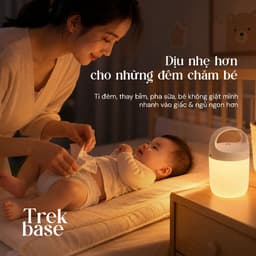 Đèn cầm tay đa năng pin 24h 9 chế độ sáng Velix Trek Base | Đèn cắm trại dã ngoại tích điện 3