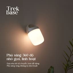 Đèn cầm tay đa năng pin 24h 9 chế độ sáng Velix Trek Base | Đèn cắm trại dã ngoại tích điện 6