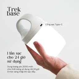 Đèn cầm tay đa năng pin 24h 9 chế độ sáng Velix Trek Base | Đèn cắm trại dã ngoại tích điện 5