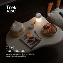 Đèn cầm tay đa năng pin 24h 9 chế độ sáng Velix Trek Base | Đèn cắm trại dã ngoại tích điện 7