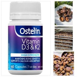 Viên uống bổ sung Canxi Ostelin Calcium & Vitamin D3 + K2, 60 viên 2