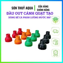 Đầu Out Cánh Quạt Tạo Dòng Bể Cá tràn trên tràn dưới – Phân Luồng Nước 360° – Tăng Oxy, Giảm Cặn Bẩn 2