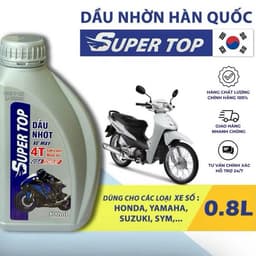 Dầu nhớt super top xe ga xe số 0,8L-1L 6