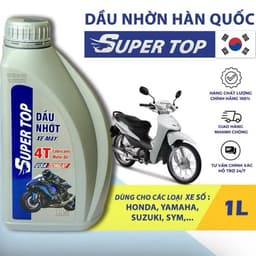Dầu nhớt super top xe ga xe số 0,8L-1L 7