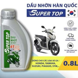 Dầu nhớt super top xe ga xe số 0,8L-1L 8
