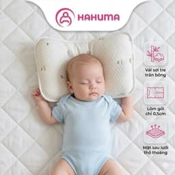 Gối Lõm bambo Cho Bé Sơ Vải Sợi Tre - Gối Chống Bẹp Đầu Cho Bé Ngủ Ngon 4