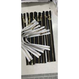 Dây kéo kiểu ĐỒNG XOÀN hkk khóa mở và đóng trắng đen 20cm 50cm 3