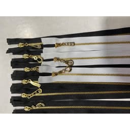 Dây kéo kiểu ĐỒNG XOÀN hkk khóa mở và đóng trắng đen 20cm 50cm 4