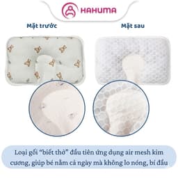 Gối Lõm bambo Cho Bé Sơ Vải Sợi Tre - Gối Chống Bẹp Đầu Cho Bé Ngủ Ngon 6
