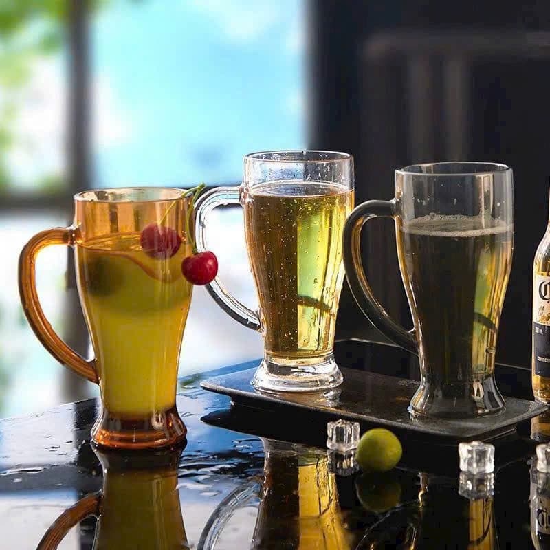 Bộ 6 Cốc Thủy Tinh Uống Bia Hơi Hà Nội, Cốc Thủy Tinh Cỡ Lớn