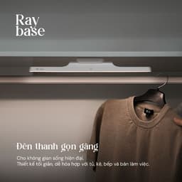 Đèn led thanh không dây gắn nam châm 40cm Velix Ray Base | Tích điện 3000mAh 10W 410 Lumen 2