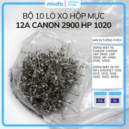 10 Lò Xo Cartridge 12A Dùng Cho Canon LBP2900 LBP3000 HP 1020 Tương Thích Cao Dễ Lắp Đặt 1