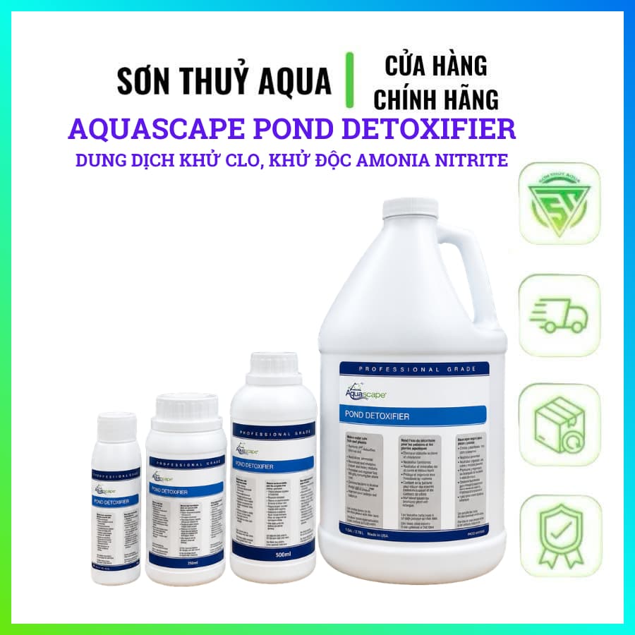 Aquascape Pond Detoxifier  – Dung Dịch Khử Clo, Khử Độc Amonia Nitrite Cho Hồ Cá Koi - USA