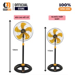 Quạt đứng Senko DCN1803 75W, Quạt cây công nghiệp chính hãng gió mạnh bảo hành 24 tháng 2
