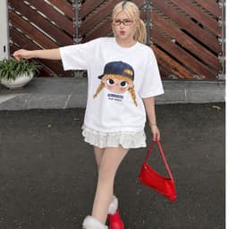 Áo Thun BOXY Local Brand VEQISTU "Chibi Girl " Áo Thun Boxy Form Rộng Unisex  250Gsm 100% Cotton 7