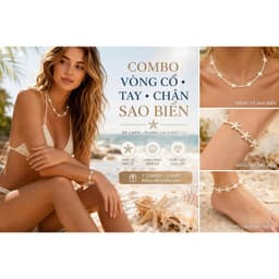 Vòng Cổ, Vòng Tay, Vòng Chân Sao Biển Unisex - Quà Tặng Vibe Ocean Charm, Có Sẵn, Phong Cách Hàn Quốc 6