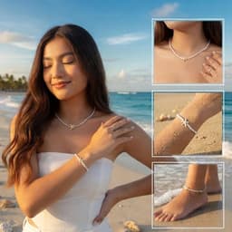 Vòng Cổ Vòng Tay Vòng Chân Sao Biển - Quà Tặng Vibe Ocean Charm, Phong Cách Hàn Quốc, Thời Trang Sang Trọng 2