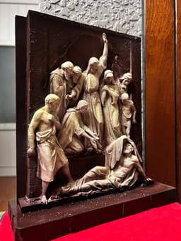 Tượng Công giáo . Chúa Jesus cứu La-za-rô (Lazarus) sống lại. in 3D , cao 26 cm 2