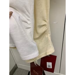 [SẴN] 𝑻𝒉𝒆𝑴𝒂𝒚 x 𝐖𝐆𝐖𝐄/ Áo Thun Lệch Vai Nữ Cotton Giấy Viền Ren WG.WE 9645, Áo Thun Trễ Vai In Hình Cún Ngắn Tay Ôm Dáng 6