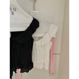 𝑨𝒏𝒏 𝑺𝒕𝒖𝒅𝒊𝒐  [SẴN] 𝐖𝐆𝐖𝐄/ Áo Đũi Cổ Sen Bèo Gấu WG.WE 9756 Buộc Nơ Khóa Sườn Ôm Dáng 6