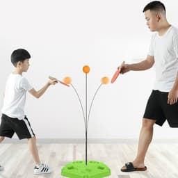 Bộ đồ chơi bóng bàn phản xạ cho bé tự tập trong nhà kèm 2 vợt 3 bóng tập trung vận động 3