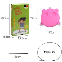 Bộ đồ chơi bóng bàn phản xạ cho bé tự tập trong nhà kèm 2 vợt 3 bóng tập trung vận động 6