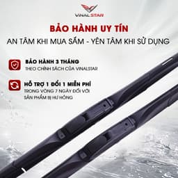 Gạt Mưa Kính Ô Tô Silicon 3 Khúc Chính Hãng Vinal, Cần Gạt Mưa Ô Tô Siêu Sạch Không Gây Tiếng Ồn, Bền Đẹp Dễ Lắp Đặt 7