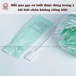 [Combo 3 rơ lưỡi + 1  tăm botibo 400] Hộp 30 Rơ lưỡi que gạc lưỡi cao cấp Botibokids lõi giấy an toàn cho bé 3