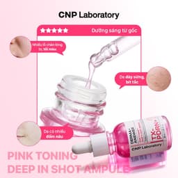 Tinh Chất Vi Kim Dưỡng Sáng Hồng Da CNP Laboratory Derma Answer Pink Toning Ampoule Serum Hàn Quốc Cao Cấp 30ml 6
