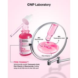 Tinh Chất Vi Kim Dưỡng Sáng Hồng Da CNP Laboratory Derma Answer Pink Toning Ampoule Serum Hàn Quốc Cao Cấp 30ml 3