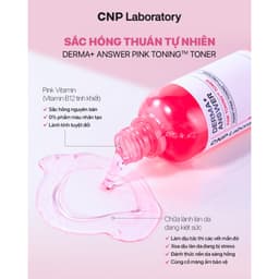 Tinh Chất Vi Kim Dưỡng Sáng Hồng Da CNP Laboratory Derma Answer Pink Toning Ampoule Serum Hàn Quốc Cao Cấp 30ml 5