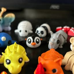 Hộp bất ngờ, 20 mô hình Động Vật In 3D Flexi ngẫu nhiên, cực dễ Thương 4
