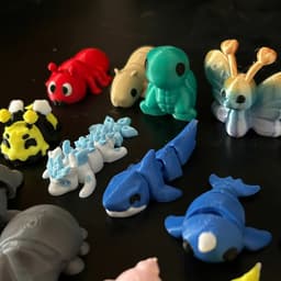 Hộp bất ngờ, 20 mô hình Động Vật In 3D Flexi ngẫu nhiên, cực dễ Thương 7