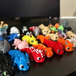 Hộp bất ngờ, 20 mô hình Động Vật In 3D Flexi ngẫu nhiên, cực dễ Thương 5