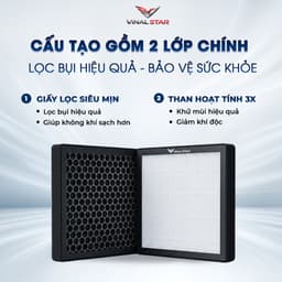 Lọc Gió Điều Hòa Ô Tô VINAL Chính Hãng, Lọc Gió Mùa Đông Phù Hợp Mọi Dòng Xe, Khử Mùi, Chặn Bụi Mịn PM2.5 2
