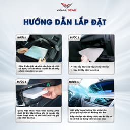 Lọc Gió Điều Hòa Ô Tô VINAL Chính Hãng, Lọc Gió Mùa Đông Phù Hợp Mọi Dòng Xe, Khử Mùi, Chặn Bụi Mịn PM2.5 6