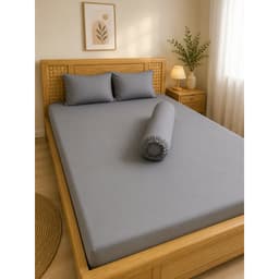 Bộ ga thun lạnh Hàn Quốc 4 món Aniva Home, thiết kế gối ôm khoá kéo, mềm mại, thoáng mát, sang trọng 4