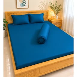 Bộ ga thun lạnh Hàn Quốc 4 món Aniva Home, thiết kế gối ôm khoá kéo, mềm mại, thoáng mát, sang trọng 3