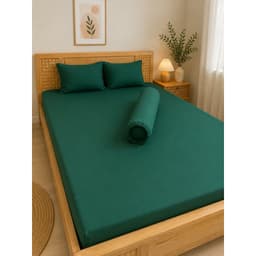 Bộ ga thun lạnh Hàn Quốc 4 món Aniva Home, thiết kế gối ôm khoá kéo, mềm mại, thoáng mát, sang trọng 8