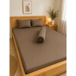 Bộ ga thun lạnh Hàn Quốc 4 món Aniva Home, thiết kế gối ôm khoá kéo, mềm mại, thoáng mát, sang trọng 9