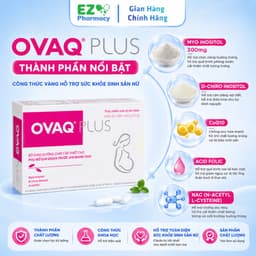 OVAQ PLUS Chính Hãng Bổ sung Myo Inositol 300mg Và Dưỡng Chất Cho Phụ Nữ Chuẩn Bị Mang Thai 3