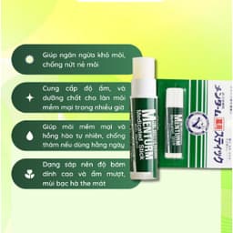 Son Dưỡng Omi Brotherhood Menturm Medicated Stick With Menthol 4