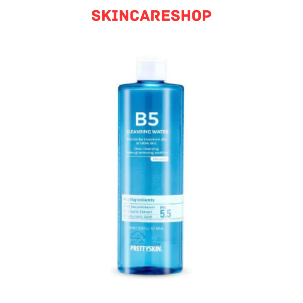 Nước Tẩy Trang Phục Hồi Cho Da Nhạy Cảm Pretty Skin B5 Cleansing Water 500ml